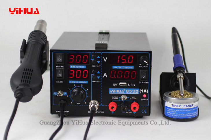 Hetelucht het Solderen Postyihua 853D 1A 4 LEIDEN USB 4 Digitale Nauwkeurige Vertoning